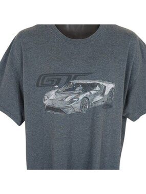 Ford GT T Shirt Mens Size XL Gray Sports Car
